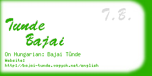 tunde bajai business card